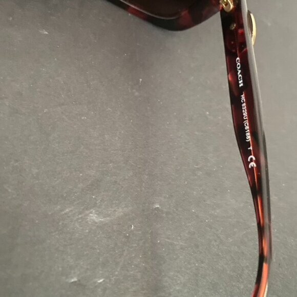 Coach Milky Wine Tortoise Frame Sunglasses - Picture 4 of 6